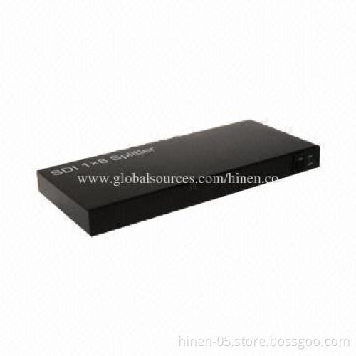 SDI 1X8 Splitter, Support Wide Range of Data Rate of 270Mbps to 2.97Gbps
